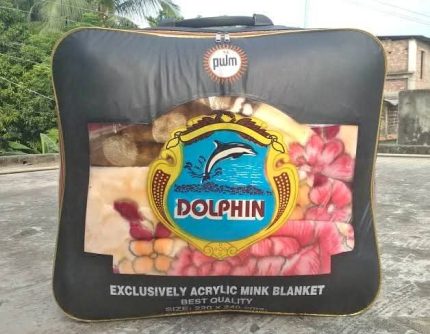Kashmiri blanket Dolphin ,Modina, Fleece Blanket 4.5Kg + (King Size)