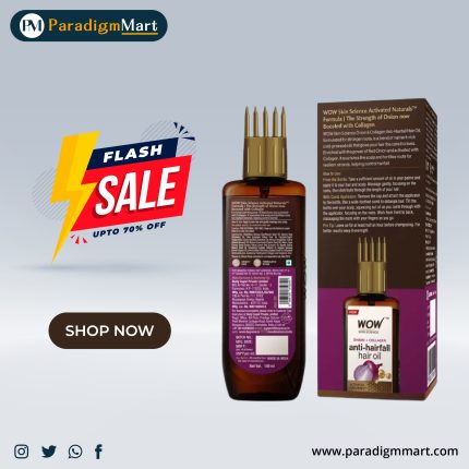 WOW Skin Science Onion Black Seed Hair Oil with Comb Applicator 100 ml.