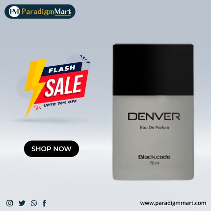 70 ml Denver men black code Eau de perfume