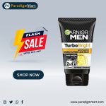 Garnier Men Turbo Bright Anti-Pollution Double Action Facewash- Cleans Skin Deeply 100g