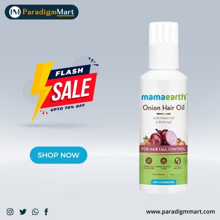 Mamaearth Onion Hair Oil With Redensyl - Controls Hair-Fall, Silicone Free, 100 ml