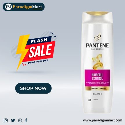 Pantene Hair Science Hairfall Control Shampoo - With Pro-V & Vitamin B, 340 ml