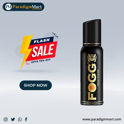120 ml Fogg Black Series Fresh Woody Perfume Body Spray For Men - Long Lasting & No Gas Deodorant.