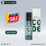 150 ml Wild Stone Body Perfume - Code, Steel, For Men, Refreshing & Long lasting Fragrance.