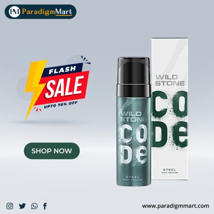 150 ml Wild Stone Body Perfume - Code, Steel, For Men, Refreshing & Long lasting Fragrance.